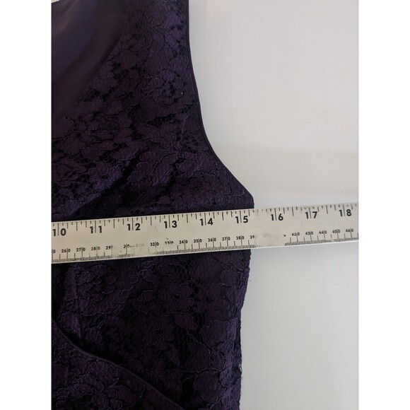 Ralph Lauren Peplum Lace overlay dress v-neck size 4 - Picture 6 of 8